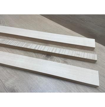 Клён Белый/Клён Белый Явор, Волнистый/Клён Белый заготовка грифа для электрогитары Радиал АА Волна АА 23х(48-26-48)х715 мм - из 3х частей-4