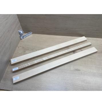 Клён Белый/Клён Белый Явор, Волнистый/Клён Белый заготовка грифа для электрогитары Радиал АА Волна АА 23х(48-26-48)х715 мм - из 3х частей-11