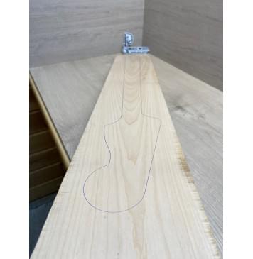 Клён Белый заготовка грифа для бас-гитары Тангент ААА 28х150х940 мм-6