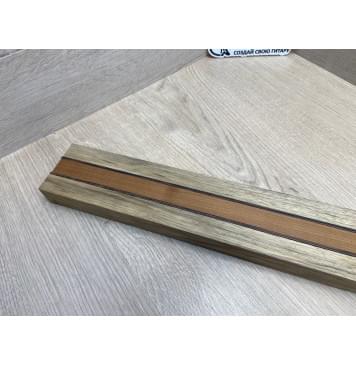 Корина Белая/Венге/Клён Печёный 180гр заготовка для переклеенного грифа безголовой гитары Радиал АА 27х(19-2-18-2-19)х565 мм - из 5 частей-4