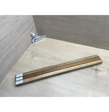 Корина Белая/Венге/Клён Печёный 180гр заготовка для переклеенного грифа безголовой гитары Радиал АА 27х(19-2-18-2-19)х565 мм - из 5 частей-9