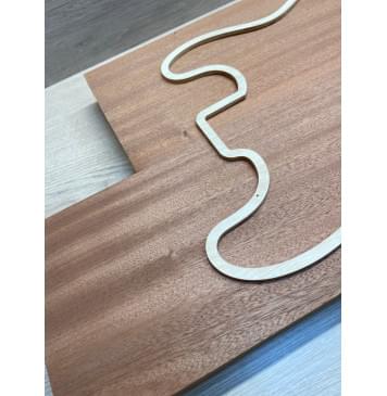 Сапели заготовка корпуса Радиал А 46х182х640-515 мм (2шт) 687 кг/м3-8