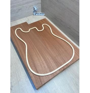 Сапели заготовка корпуса Смешанный АА 45х189х540-495 мм (2шт) 658 кг/м3-1