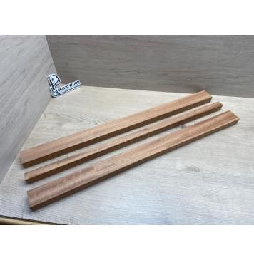 Махагон Американский Гондурас заготовка грифа электрогитары Радиал ААА 26х(48-22-48)х720 мм - из 3х частей-3