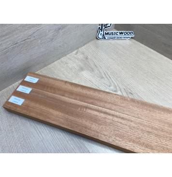 Махагон Американский Гондурас заготовка грифа электрогитары Радиал ААА 26х(48-22-48)х720 мм - из 3х частей-11