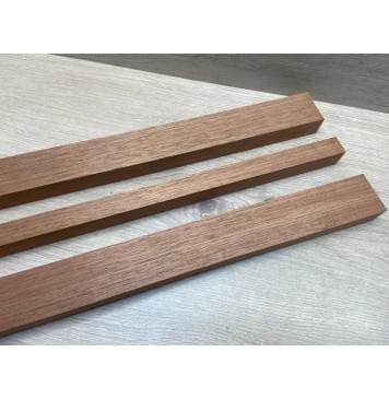 Махагон Гондурасский заготовка грифа электрогитары Радиал АА 27х(48-23-48)х730 мм - из 3х частей-5