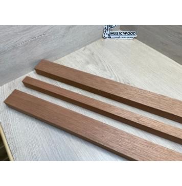 Махагон Гондурасский заготовка грифа электрогитары Радиал АА 27х(48-23-48)х730 мм - из 3х частей-8