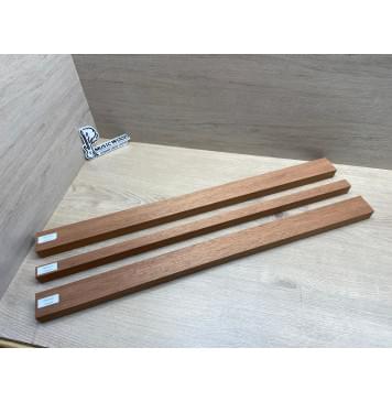 Махагон Гондурасский заготовка грифа электрогитары Радиал АА 27х(48-23-48)х730 мм - из 3х частей-11