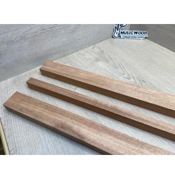 Махагон Гондурасский заготовка грифа электрогитары Радиал АА 25.5х(44.5-19-44.5)х725 мм - из 3х частей (Уценка-потемнения)-8