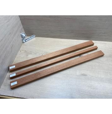 Махагон Гондурасский заготовка грифа электрогитары Радиал А 26х(45-22-45)х730 мм - из 3х частей-7