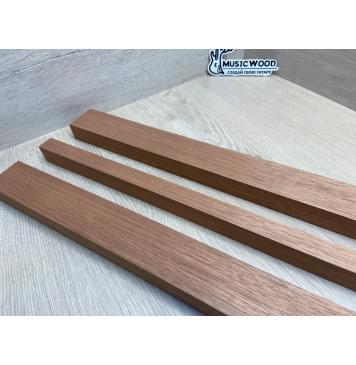Махагон Гондурасский заготовка грифа электрогитары Радиал АА 27х(48-22-48)х735 мм - из 3х частей-8