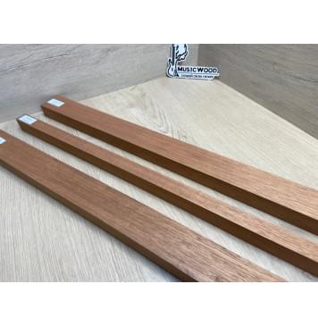 Махагон Гондурасский заготовка грифа электрогитары Радиал АА 27х(48-22-48)х735 мм - из 3х частей-12