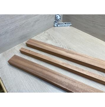 Махагон Гондурасский заготовка грифа электрогитары Радиал ААА 27х(48-20-48)х745 мм - из 3х частей-10