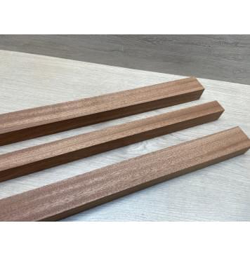 Сапели заготовка грифа электрогитары Радиал ААА 30х(40-26-40)х715 мм - из 3х частей-3