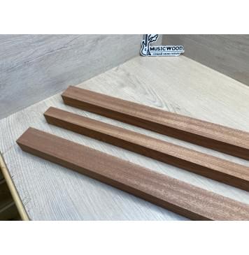 Сапели заготовка грифа электрогитары Радиал ААА 30х(40-26-40)х715 мм - из 3х частей-4