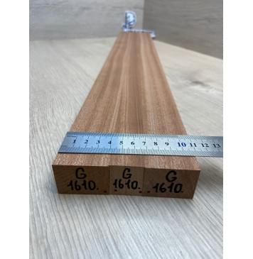 Сапели заготовка грифа электрогитары Радиал ААА 30х(40-26-40)х715 мм - из 3х частей-1