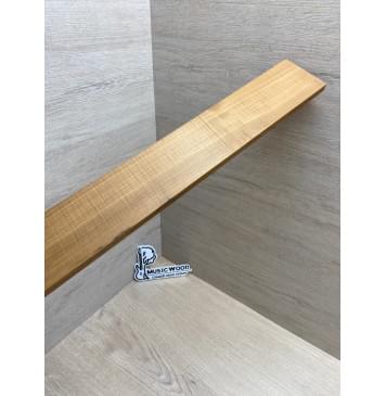 Клён Волнистый Печёный 180гр заготовка накладки для электрогитары Радиал А Волна А 8.5х70-66х600 мм-7