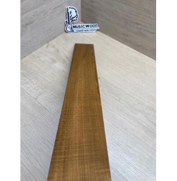 Клён Волнистый Печёный 180гр заготовка накладки для электрогитары Радиал А Волна А 8.5х70-66х600 мм-4