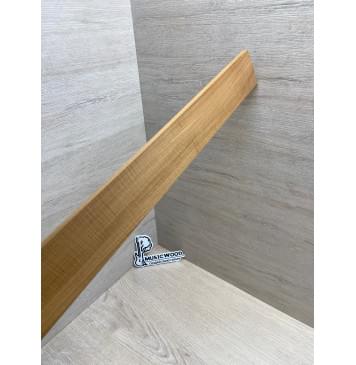 Клён Волнистый Печёный 180гр заготовка накладки для электрогитары Радиал А Волна А 8.5х70-52х585 мм-13