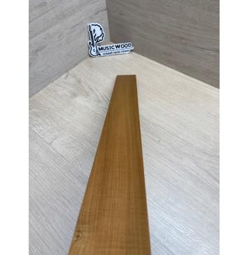 Клён Волнистый Печёный 180гр заготовка накладки для электрогитары Радиал А Волна А 8.5х70-52х585 мм-9