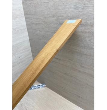 Клён Волнистый Печёный 180гр заготовка накладки для электрогитары Радиал А Волна А 8.5х70-52х585 мм-5