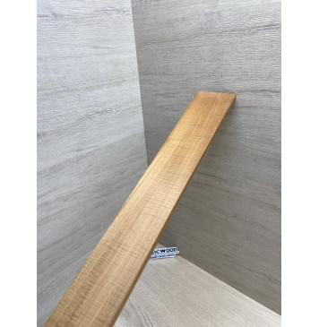 Клён Волнистый Печёный 180гр заготовка накладки для электрогитары Радиал А Волна А 8.5х70-52х585 мм-14