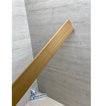 Клён Волнистый Печёный 180гр заготовка накладки для электрогитары Радиал А Волна А 8х71-54х585 мм-14