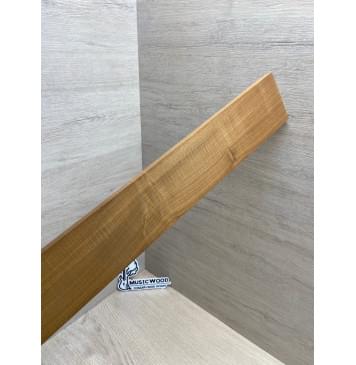 Клён Волнистый Печёный 180гр заготовка накладки для электрогитары Смешанный ААА Волна А 9х74х555 мм-4