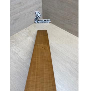 Клён Волнистый Печёный 180гр заготовка накладки для электрогитары Смешанный ААА Волна А 9х74х555 мм-8