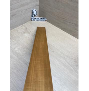 Клён Волнистый Печёный 180гр заготовка накладки для электрогитары Радиал А Волна АА 8.4х69-65х600 мм-7