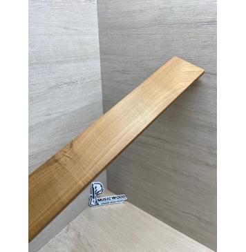 Клён Волнистый Печёный 180гр заготовка накладки для электрогитары Смешанный А Волна А 9х74х555 мм-6