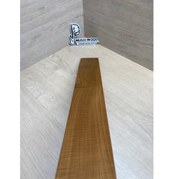 Клён Волнистый Печёный 180гр заготовка накладки для электрогитары Смешанный А Волна А 9х74х555 мм-12