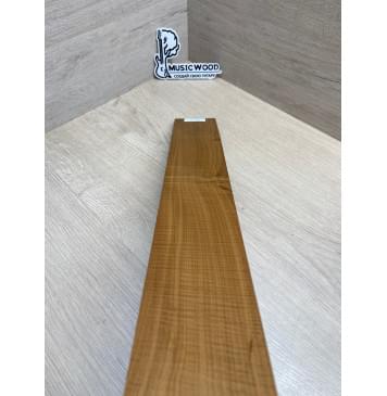 Клён Волнистый Печёный 180гр заготовка накладки для электрогитары Смешанный А Волна А 9х74х555 мм-10