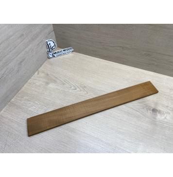 Клён Волнистый Печёный 180гр заготовка накладки для электрогитары Радиал АА Волна АА 8.4х65-60х518 мм-0