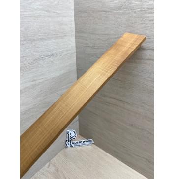 Клён Волнистый Печёный 180гр заготовка накладки для электрогитары Радиал АА Волна АА 8.4х65-60х518 мм-3