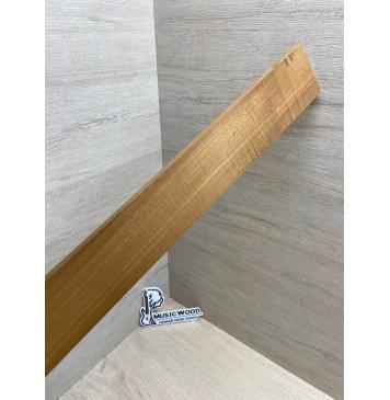 Клён Волнистый Печёный 180гр заготовка накладки для электрогитары Радиал АА Волна АА 8.4х65-60х518 мм-6