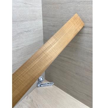 Клён Волнистый Печёный 180гр заготовка накладки для электрогитары Радиал АА Волна АА 8.4х65-60х518 мм-10