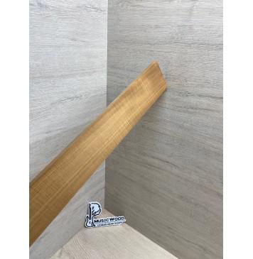 Клён Волнистый Печёный 180гр заготовка накладки для электрогитары Радиал АА Волна АА 8.4х65-60х518 мм-13