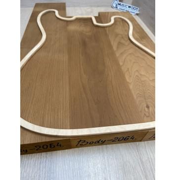 Ольха Печёная 180 гр заготовка корпуса Смешанный АА 41х(118-118-118)х(560-425-460) мм, из 3х частей, 436 кг/м3 Ольха Печёная 180 гр заготовка корпуса Смешанный АА 41х(118-118-118)х(560-425-460) мм, из 3х частей, 436 кг/м3-4