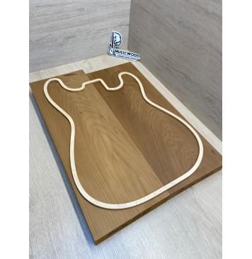 Ольха Печёная 180 гр заготовка корпуса Тангент АА 41х180х500-470 мм, 2шт, 434 кг/м3 (из разных досок) Ольха Печёная 180 гр заготовка корпуса Тангент АА 41х180х500-470 мм, 2шт, 434 кг/м3 (из разных досок)-1