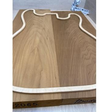 Ольха Печёная 180 гр заготовка корпуса Тангент АА 41х180х500-470 мм, 2шт, 434 кг/м3 (из разных досок) Ольха Печёная 180 гр заготовка корпуса Тангент АА 41х180х500-470 мм, 2шт, 434 кг/м3 (из разных досок)-2