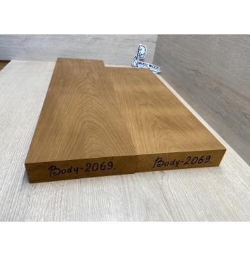 Ольха Печёная 180 гр заготовка корпуса Тангент АА 41х162х525-450 мм, 2шт, 453 кг/м3-3