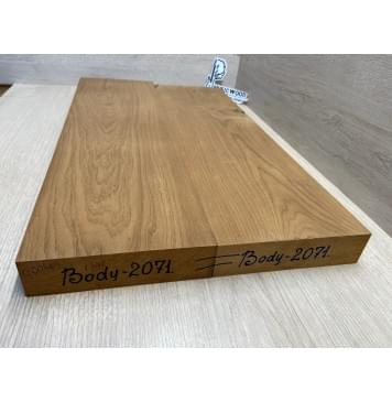 Ольха Печёная 180 гр заготовка корпуса Тангент АА 41х162х580-555 мм, 2шт, 451 кг/м3-4