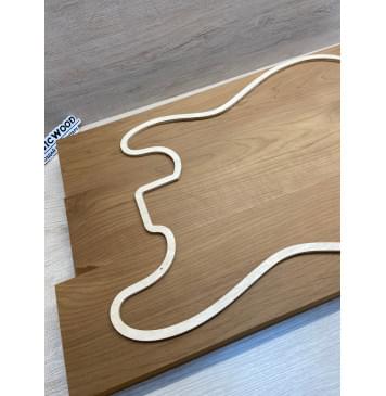 Ольха Печёная 180 гр заготовка корпуса Смешанный АА 42.5х(118-113-113)х(570-545-545) мм, из 3х частей, 443 кг/м3-6