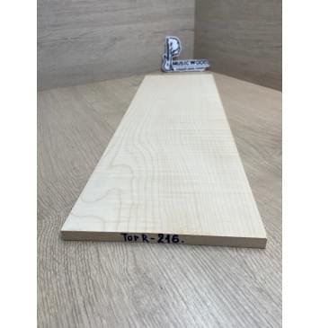 Клён Белый Явор , Волнистый заготовка на топ для Тревел гитары Смешанный ААА Волна ААА 11,5 (4)х180х545 мм (1 шт под распил) -1