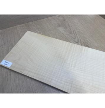 Клён Белый Явор , Волнистый заготовка на топ для Тревел гитары Смешанный ААА Волна ААА 11,5 (4)х180х545 мм (1 шт под распил) -7