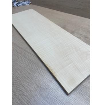 Клён Белый Явор , Волнистый заготовка на топ для Тревел гитары Смешанный ААА Волна ААА 11,5 (4)х180х545 мм (1 шт под распил) -6