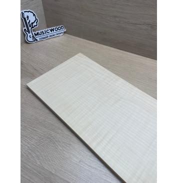 Клён Белый Явор , Волнистый заготовка на топ для Тревел гитары Смешанный ААА Волна ААА 11,5 (4)х180х545 мм (1 шт под распил) -8