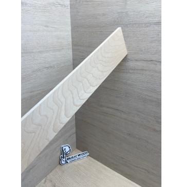 Клён Белый заготовка накладки для электрогитары Тангент АА 7х80х525 мм-4