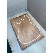 Махагон Африканский Кая заготовка корпуса Тангент АА 57х357х535 мм, 545 кг/м3 (массив)